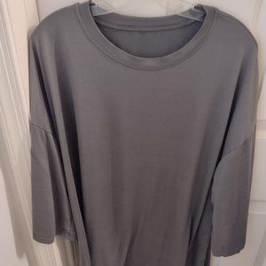Women's 3x flowy top - grey green color - Ships fast!
